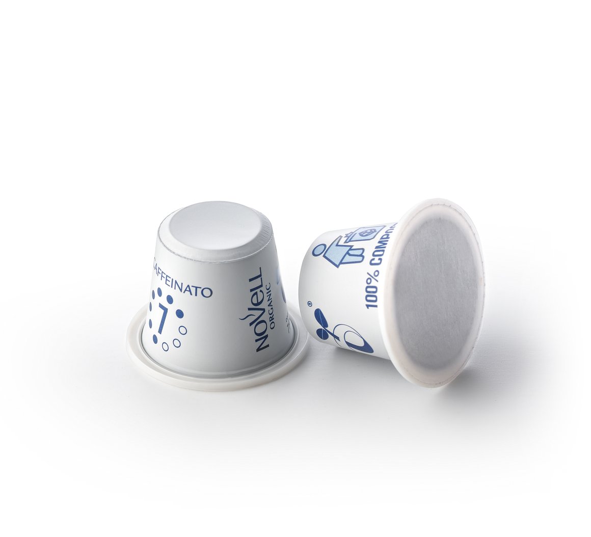 DECAFFEINATE CAPSULES 100% COMPOSTABLE, 100% ORGANIC, NO WASTE CAPSULES